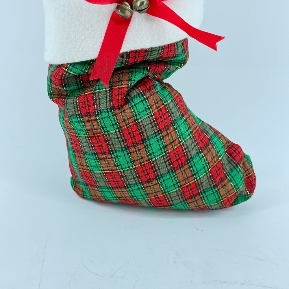 Jing'l Christmas Musical Teddy Bear Vintage Stocking Ornament 1985 Working 12" - Picture 10 of 14